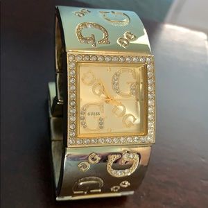 Gold Guess watch